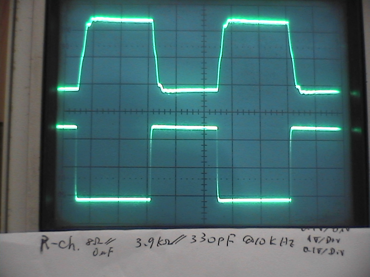 10kHz square wave response into load of 8ohm