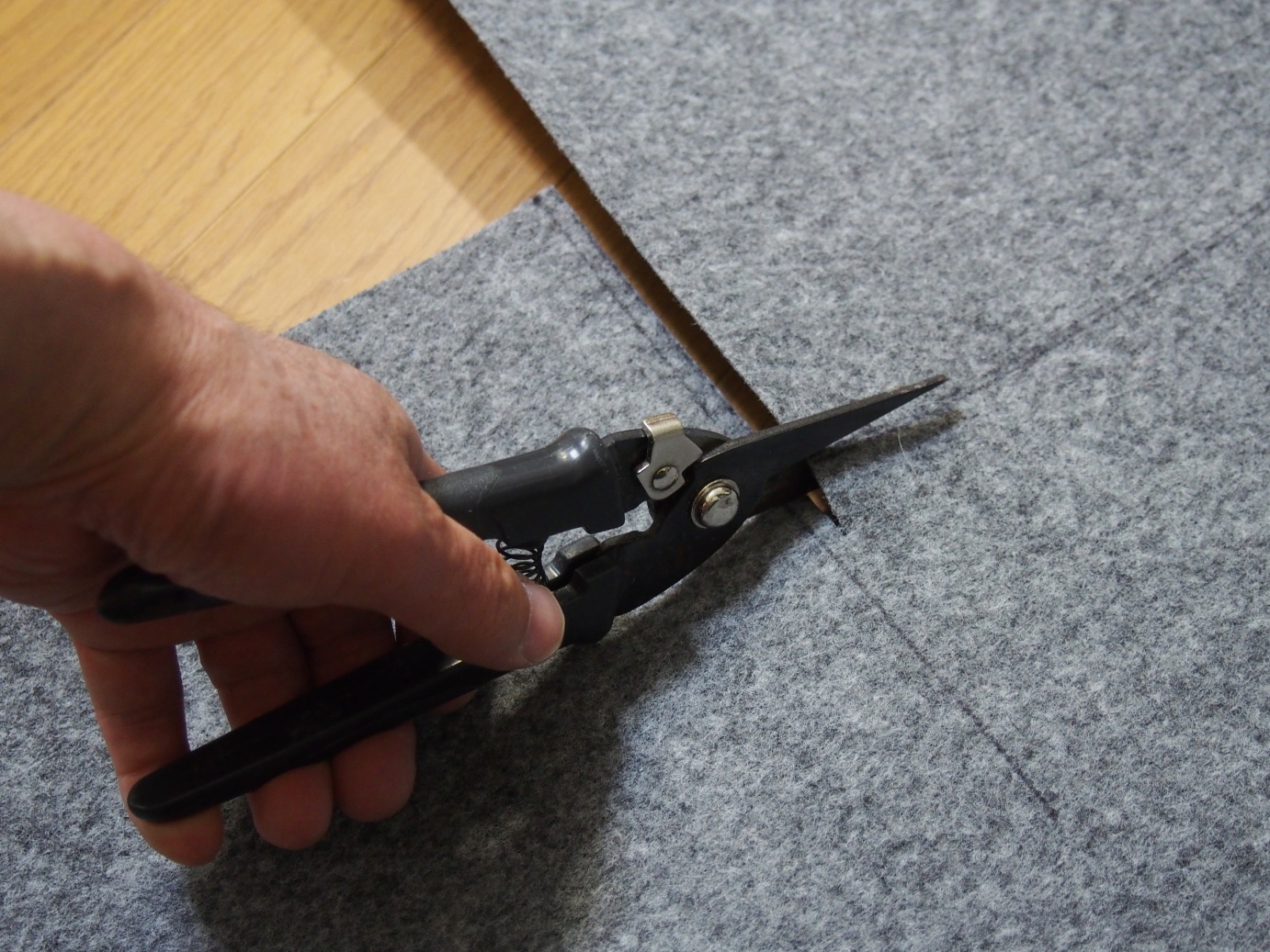 5. Cutting carpet