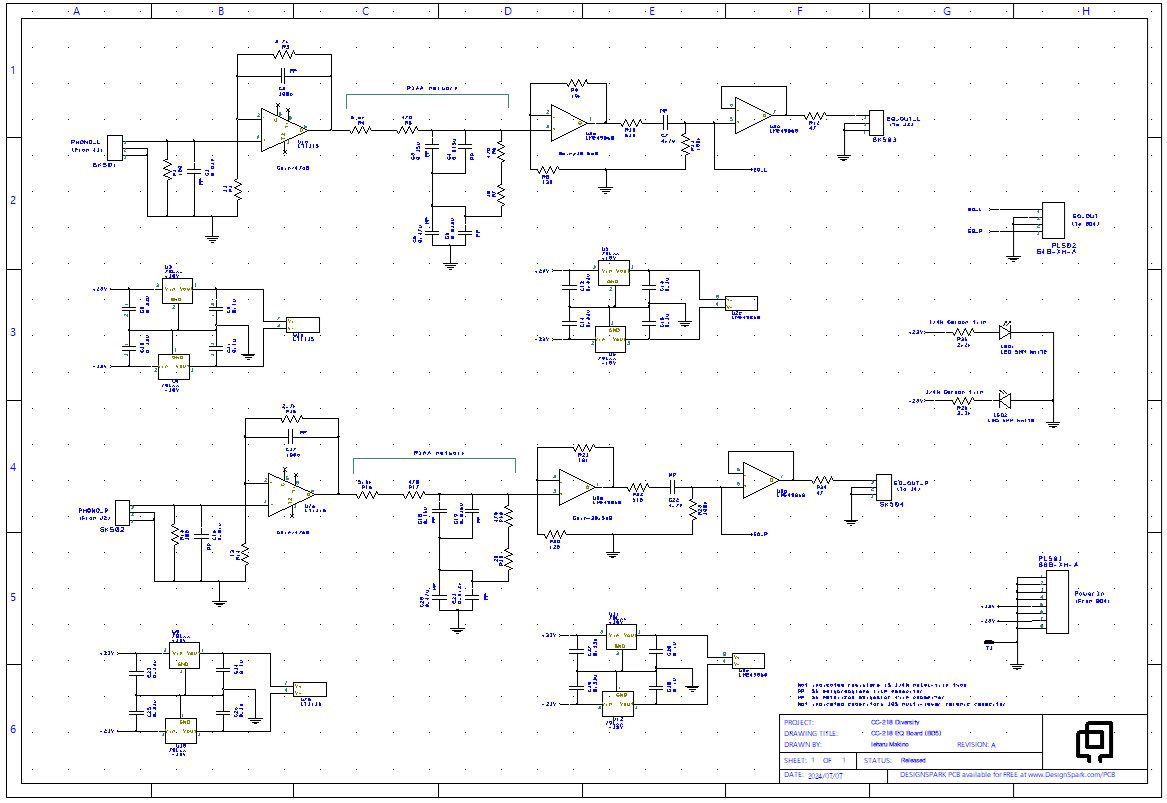 Schematic of CC-218 EQ