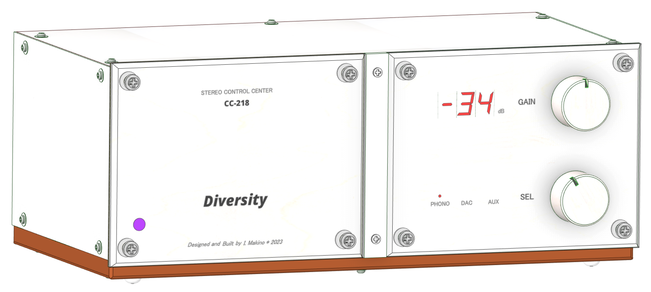 Appearance of CC-218 after layout & wiring design -- Front