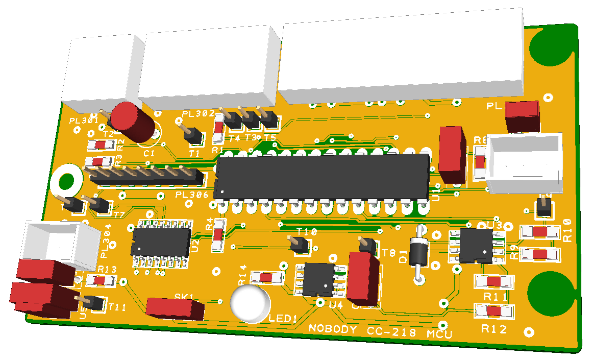CC-218 MCU -- 3D image (top)