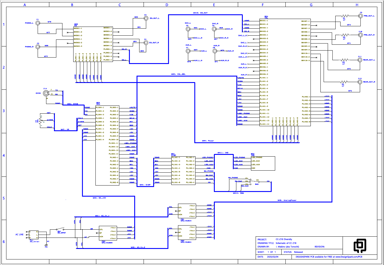 Total schematic of CC-218