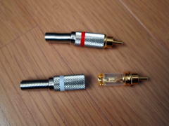 Teflon-insulated RCA plugs