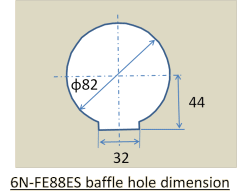 Baffle hole for 6N-FE88Es