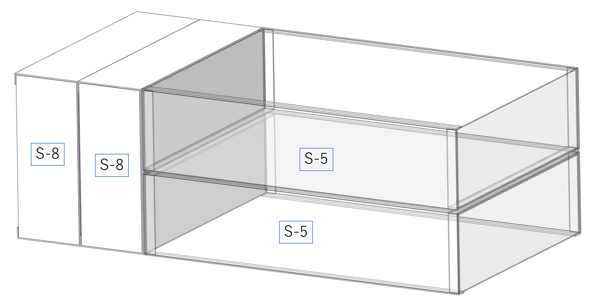 Basic construction of the case