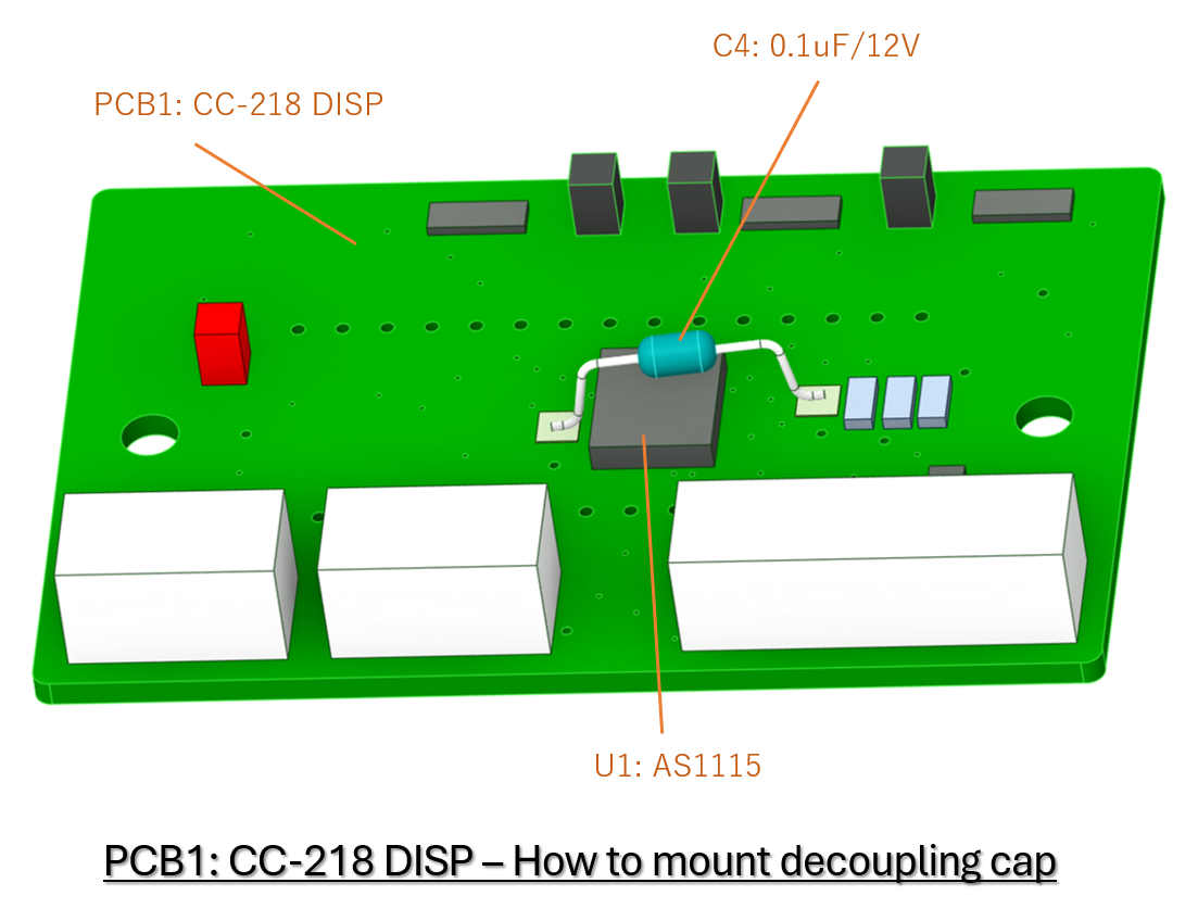 CC-218 PCB1 Decoupling capacitor